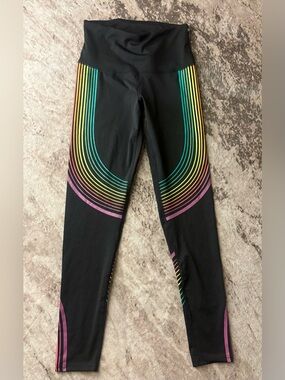 Dyce Active Black Leggings with Rainbow Arc Detail 🌵Small